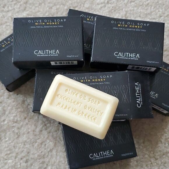 CALITHEA SKINCARE 3.5oz Olive Oil Soap with Honey: 100% Natural 2 pack - Picture 4 of 7